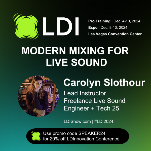 Photo for LDI x Tech25: Intro To Modern Mixing for Live Sound